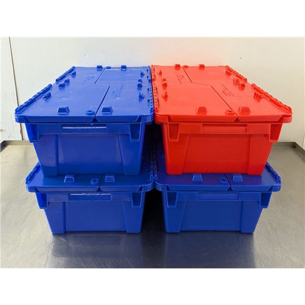 30" x 19" x 7" Plastic Storage Containers - Lot of 4 | FtG