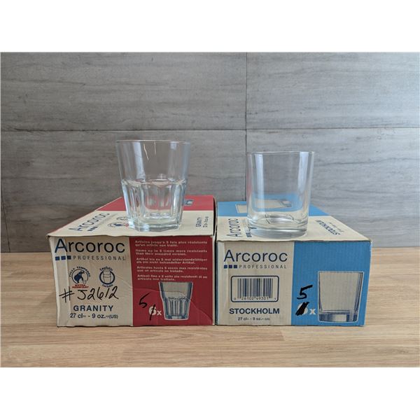 9oz Granity & Stockholm Glasses - Lot of 10pcs | FtE
