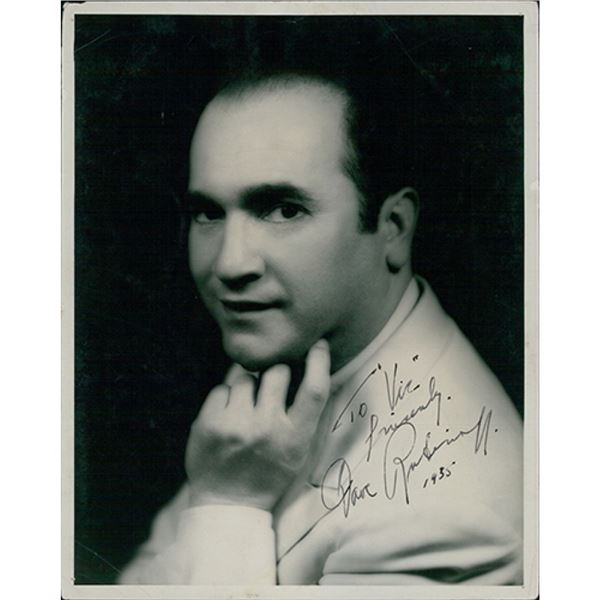 Violinist David Rubinoff signed photo. JSA Authenticated