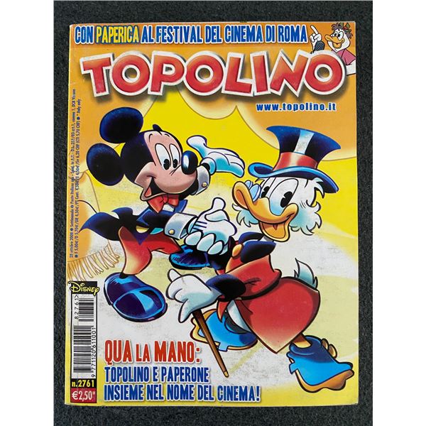 Walt Disney 2008 Topolino Italian Language Comic Magazine