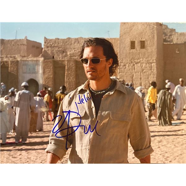 Sahara Matthew McConaughey signed photo