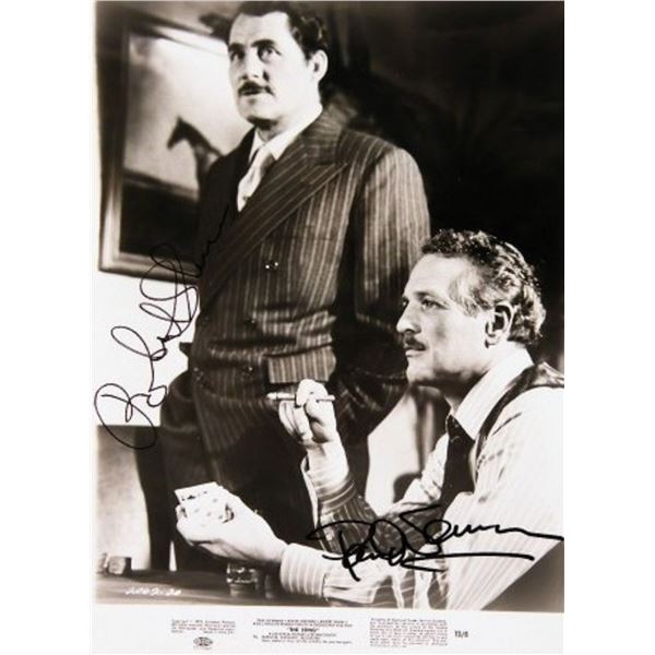 The Sting Paul Newman and Bob Shaw signed movie still photo