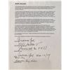 Image 1 : Curse of the Swamp Creature Actress Francine York Signed Contract.