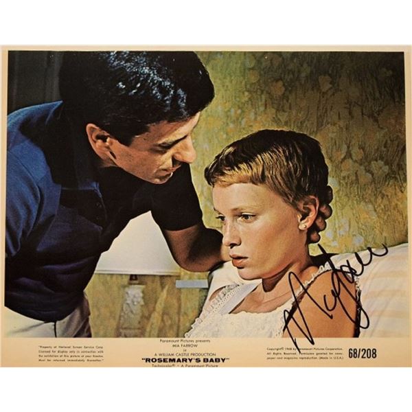 Rosemary's Baby Mia Farrow signed promo photo
