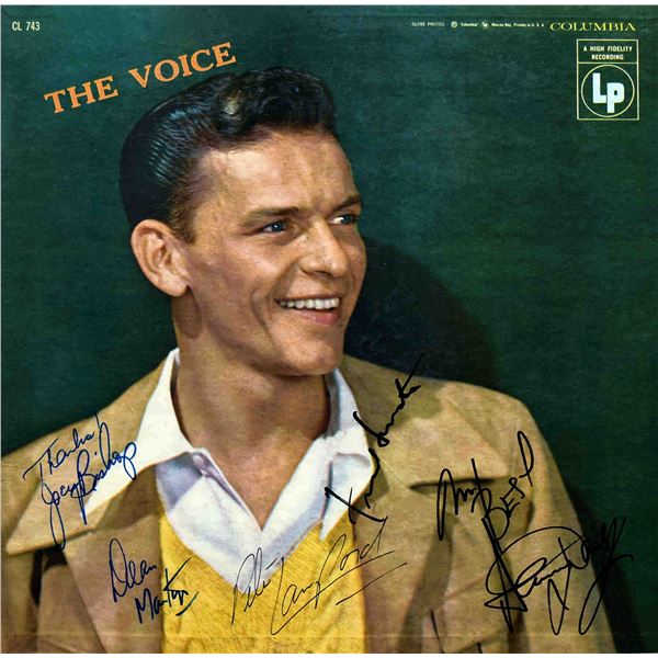 The Rat Pack signed "The Voice" album