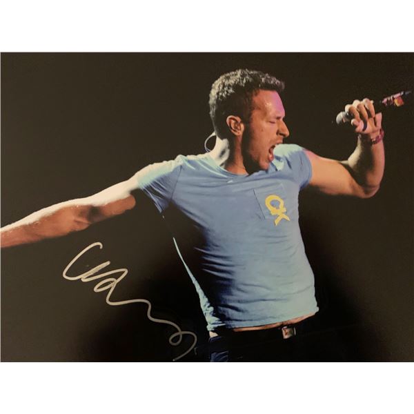 Coldplay Chris Martin signed photo