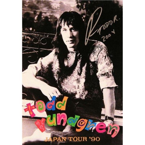 Todd Rundgren signed tour book