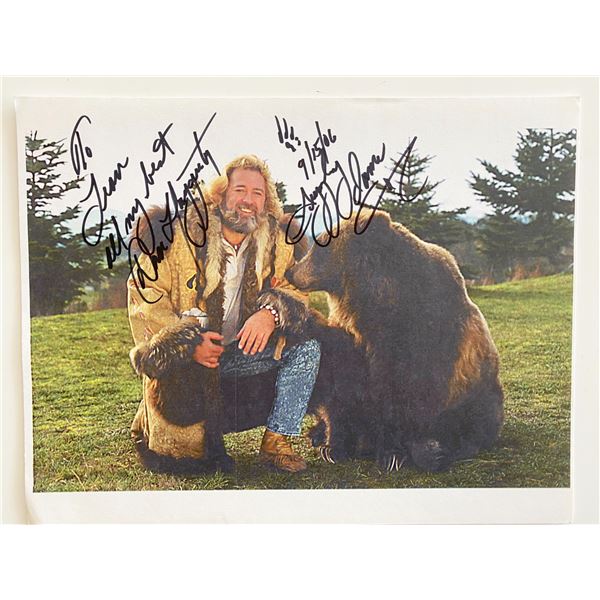 Grizzly Adams Dan Haggarty signed photo.