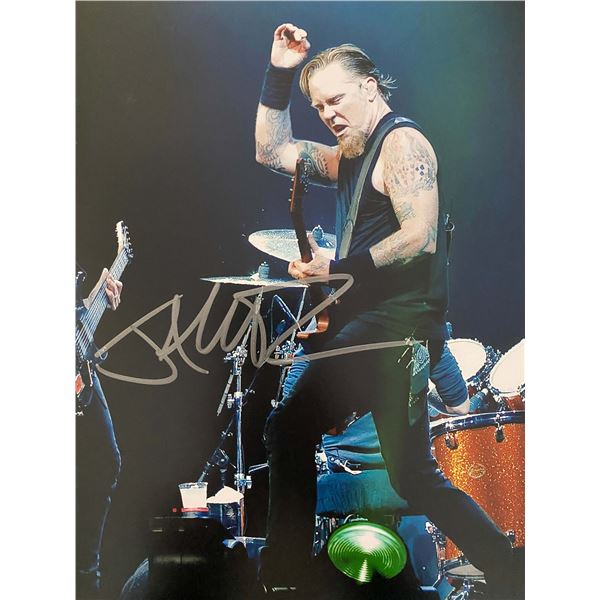 Metallica James Hetfield signed photo