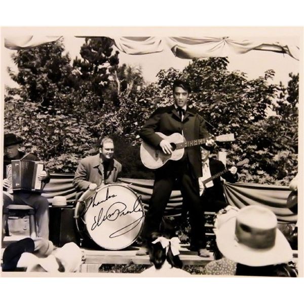 Elvis Presley signed promo photo