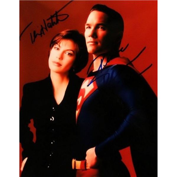 Terri Hatcher and Dean Cain signed promo photo