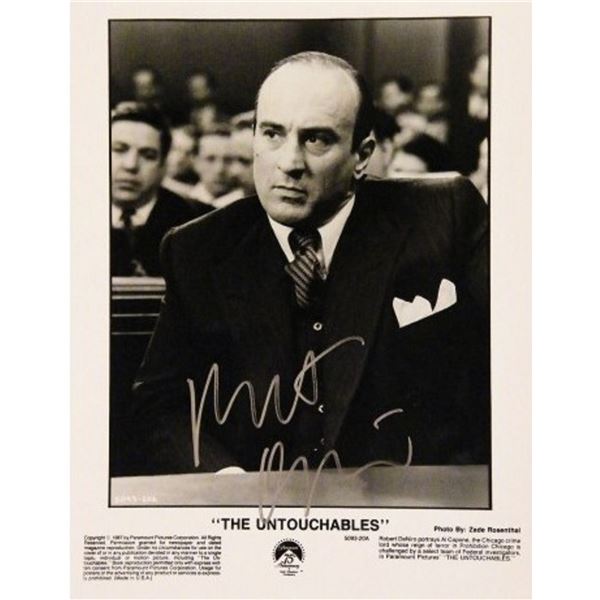 The Untouchables Robert DeNiro signed promo photo