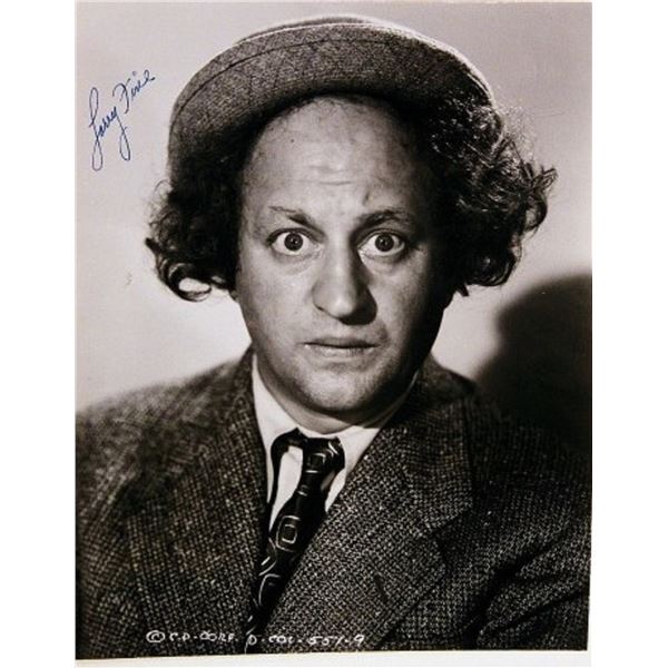 The 3 Stooges Larry Fine signed portrait photo