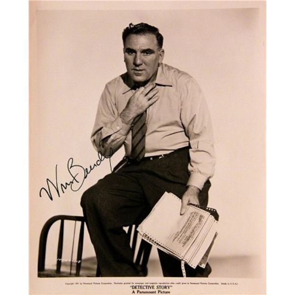 The Babe Ruth Story William Bendix signed promo photo