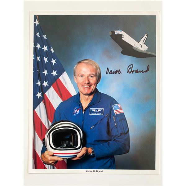 Astronaut Vance D.  Brand signed photo