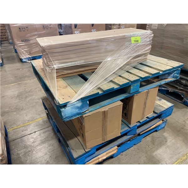 Pallet Lot of Eklipse RD-PAN1339-GT And RD-HTG12-GT Angelite Cabinets And Panels