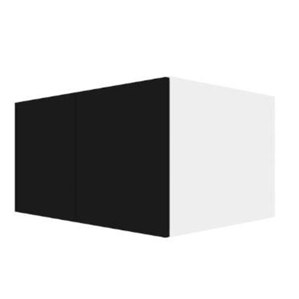EBSU RD-HPP33-NT Wall Small Cabinet, 33in x 18in, 2 Doors, Onyx Finish