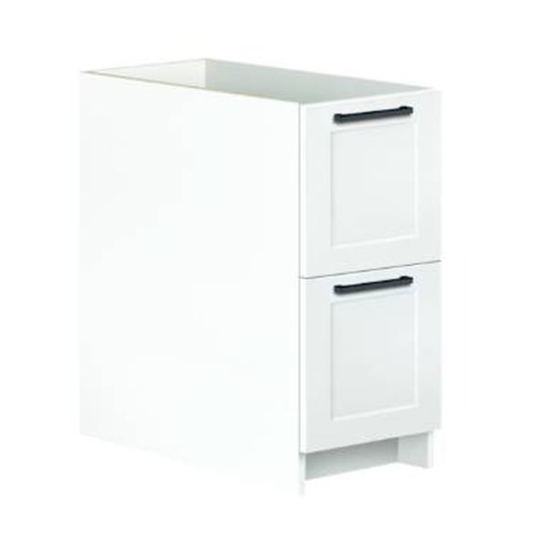 Eklipse RD-Q2T12-SD Perle Office Cabinet with 2 Drawers, 12 inx24inx27in.