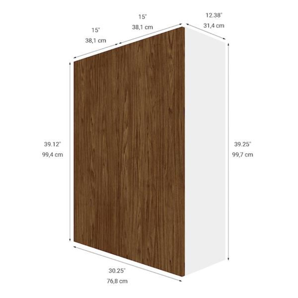 Eklipse RD-HTG30-FE Saphir Wall Cabinet with 2 Doors, 30×39 in