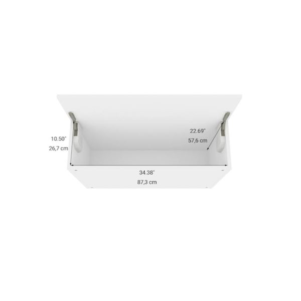 Eklipse RD-HTPP3612-BL Moonstone Above Refrigerator Cabinet 36-in x 12-in