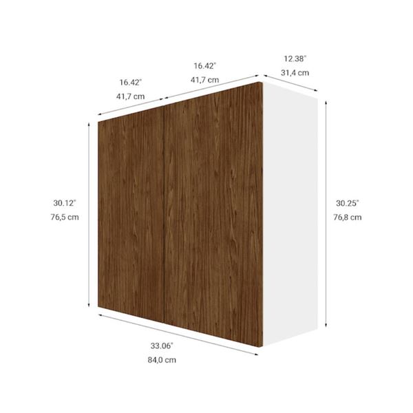Eklipse RD-HG33-FF Saphir Collection Small Cabinet 33-in x 30-in