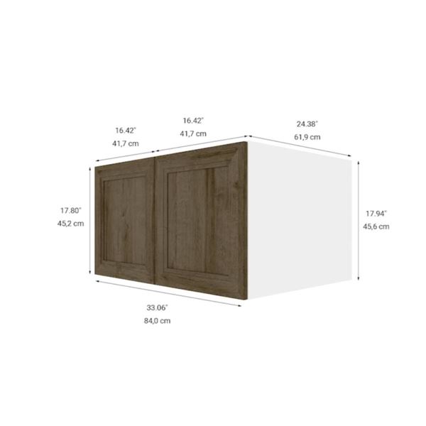 Eklipse RD-HPP33-PC Ruby Collection Small Cabinet 33in x 18in