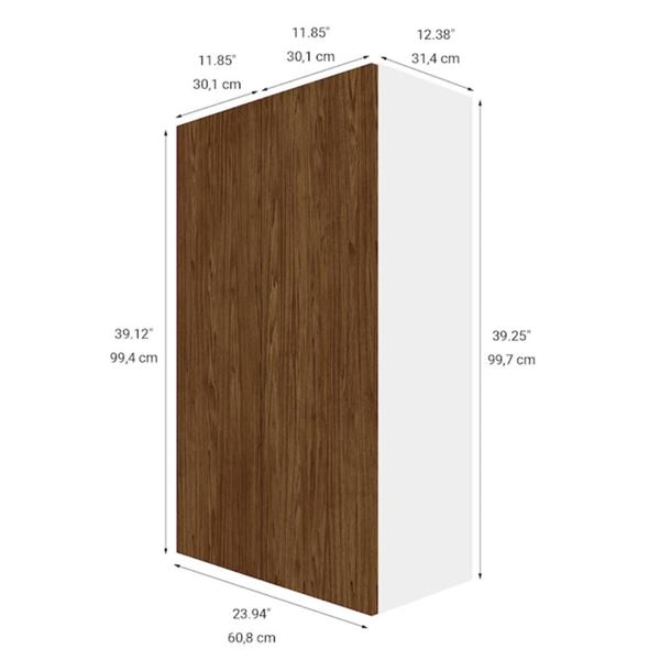Eklipse RD-HTG24-FE Saphir Tall Wall Cabinet 24-in x 39-in