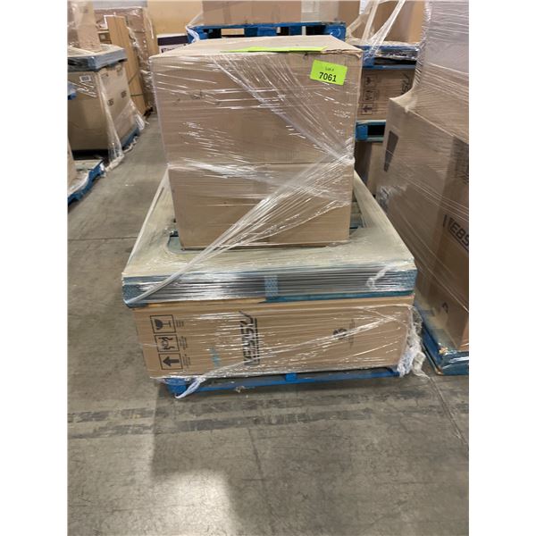 Pallet Lot of Assorted Eklipse Cabinets in Multiple Styles, Including Moonstone