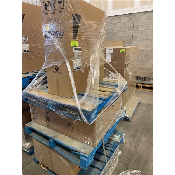 Pallet Lot of Assorted Eklipse Cabinets in Multiple Styles, Including Onyx