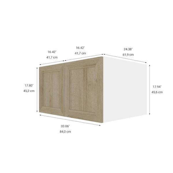 Eklipse RD-HPP33-PN Coral Small Wall Cabinet – 33-in