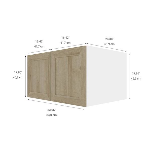 Eklipse RD-HPP33-PN Coral Small Wall Cabinet – 33-in