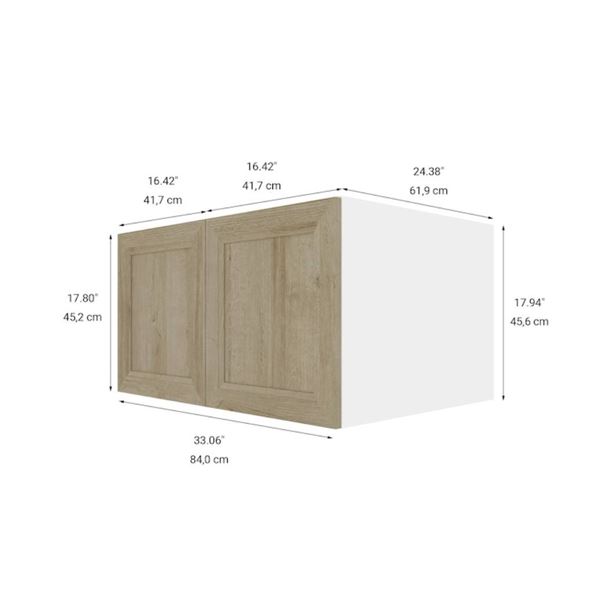 Eklipse RD-HPP33-PN Coral Small Wall Cabinet – 33-in