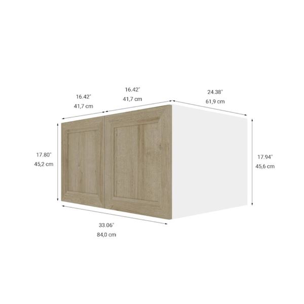 Eklipse RD-HPP33-PN Coral Small Wall Cabinet – 33-in