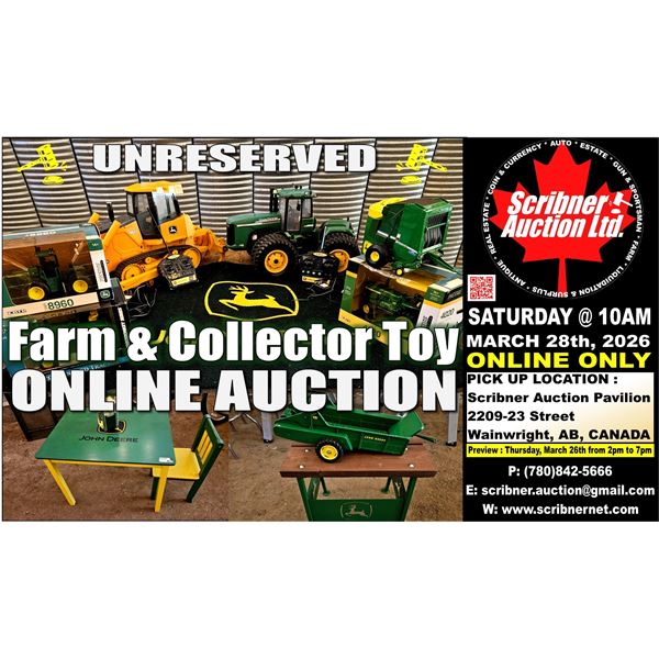 Farm & Collector Toy Auction ~ Incredible Selection!