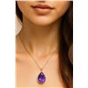 Image 2 : 10K (2.32g), AMETHYST (10ct) PENDANT
