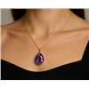 Image 5 : 10K (2.32g), AMETHYST (10ct) PENDANT