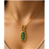 Image 2 : SILVER GENUINE EMERALD (0.65ct) PENDANT