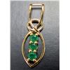 Image 4 : SILVER GENUINE EMERALD (0.65ct) PENDANT