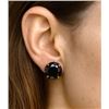 Image 3 : 14K (0.66g), BLACK DIAMOND (2ct) EARRING