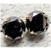 Image 4 : 14K (0.66g), BLACK DIAMOND (2ct) EARRING