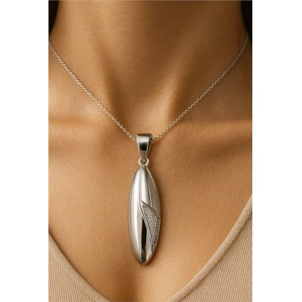 SILVER (2.65g), CZ PENDANT