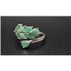 Image 2 : SILVER (3.69g), EMERALD (2.2ct) RING