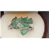 Image 4 : SILVER (3.69g), EMERALD (2.2ct) RING