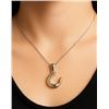 Image 1 : SILVER (2.35g), GENUINE DIAMOND (0.01ct) NECKLACE 15"