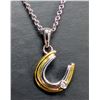 Image 2 : SILVER (2.35g), GENUINE DIAMOND (0.01ct) NECKLACE 15"