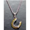 Image 3 : SILVER (2.35g), GENUINE DIAMOND (0.01ct) NECKLACE 15"