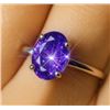 Image 2 : SILVER (2.16g), BLUE SAPPHIRE (1ct) RING
