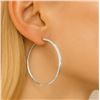 Image 1 : SILVER HOOP 25MM EARRING