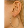 Image 2 : SILVER HOOP 25MM EARRING