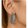 Image 1 : SILVER (2.1g), BLUE SAPPHIRE (APP 1.56CTct) EARRINGS